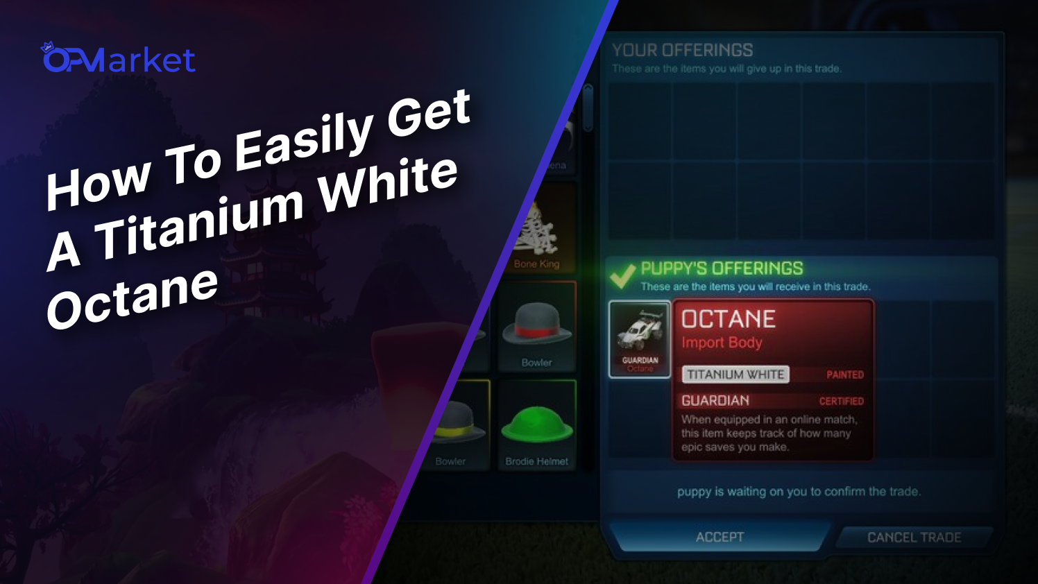 How To Easily Get A Titanium White Octane In Rocket League!