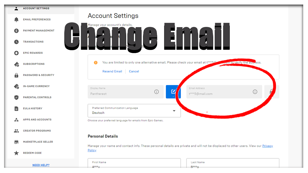 How to Change Email on Epic Games Without Old Email: A Step-by-Step ...