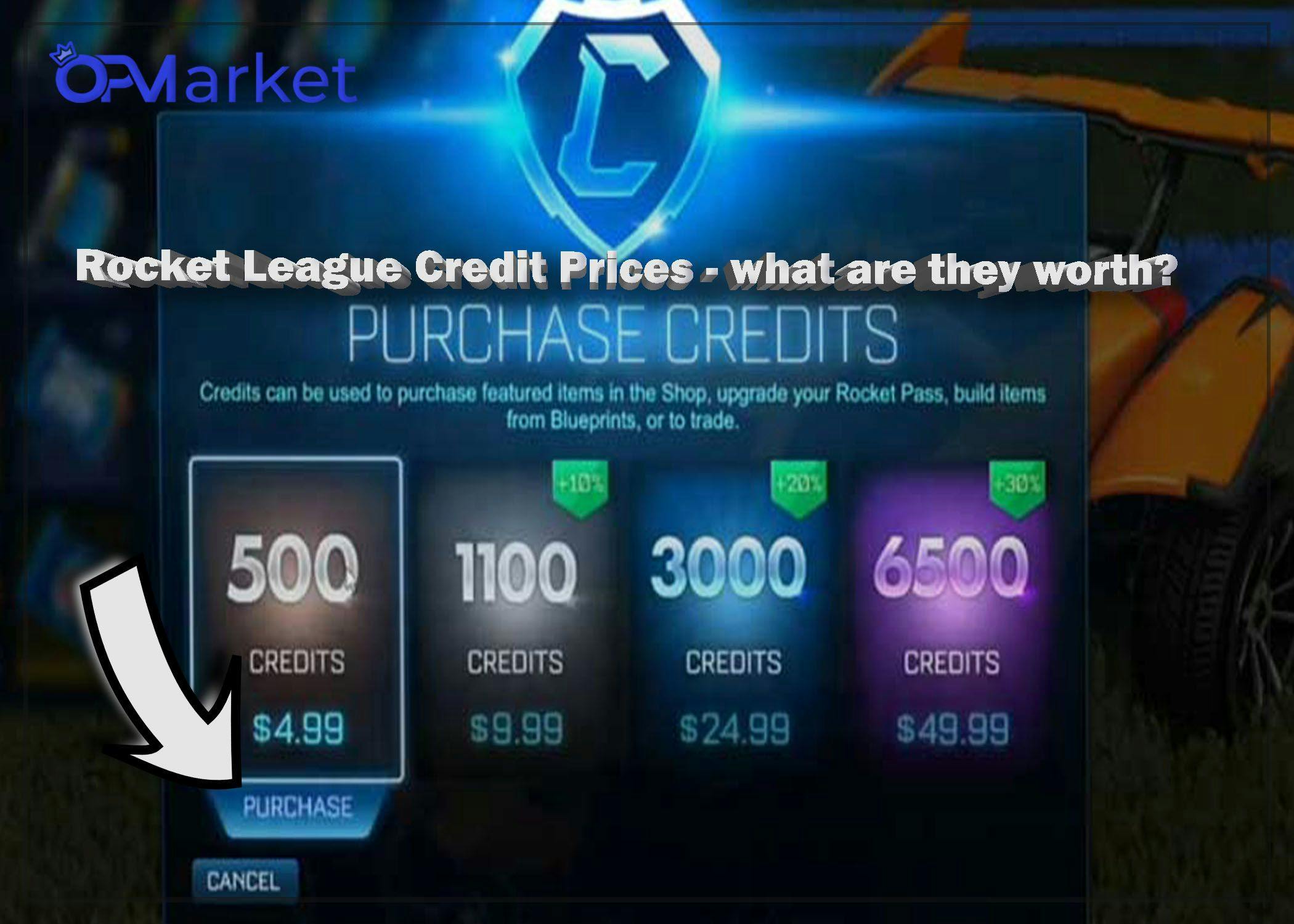 Rocket League Credit Prices - What do they worth?