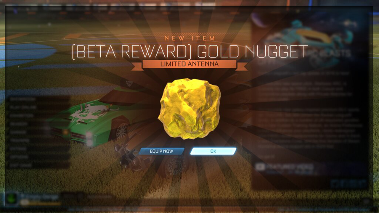 The Golden Beta Nugget in Rocket League: A Rare Antenna Worth Its Weight in Gold
