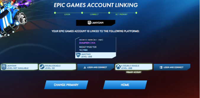 Epic Games Account Linking