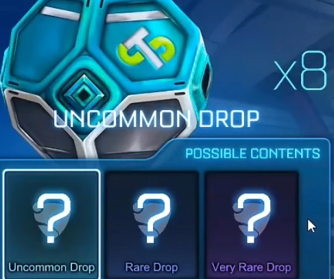 A Rocket League uncommon drop can be obtained from challenges and when opening it you can get an uncommon item