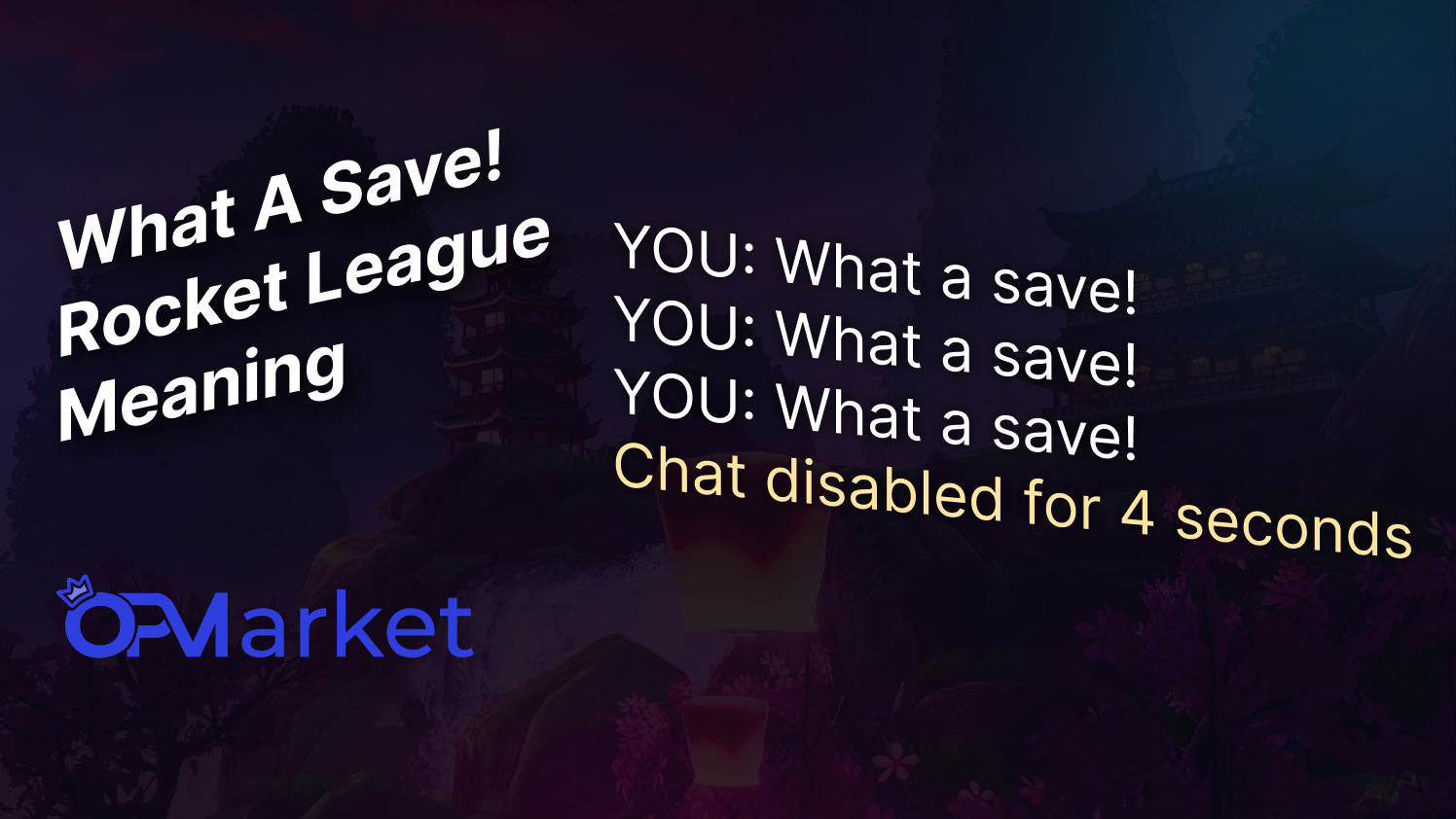What A Save Rocket League Meaning