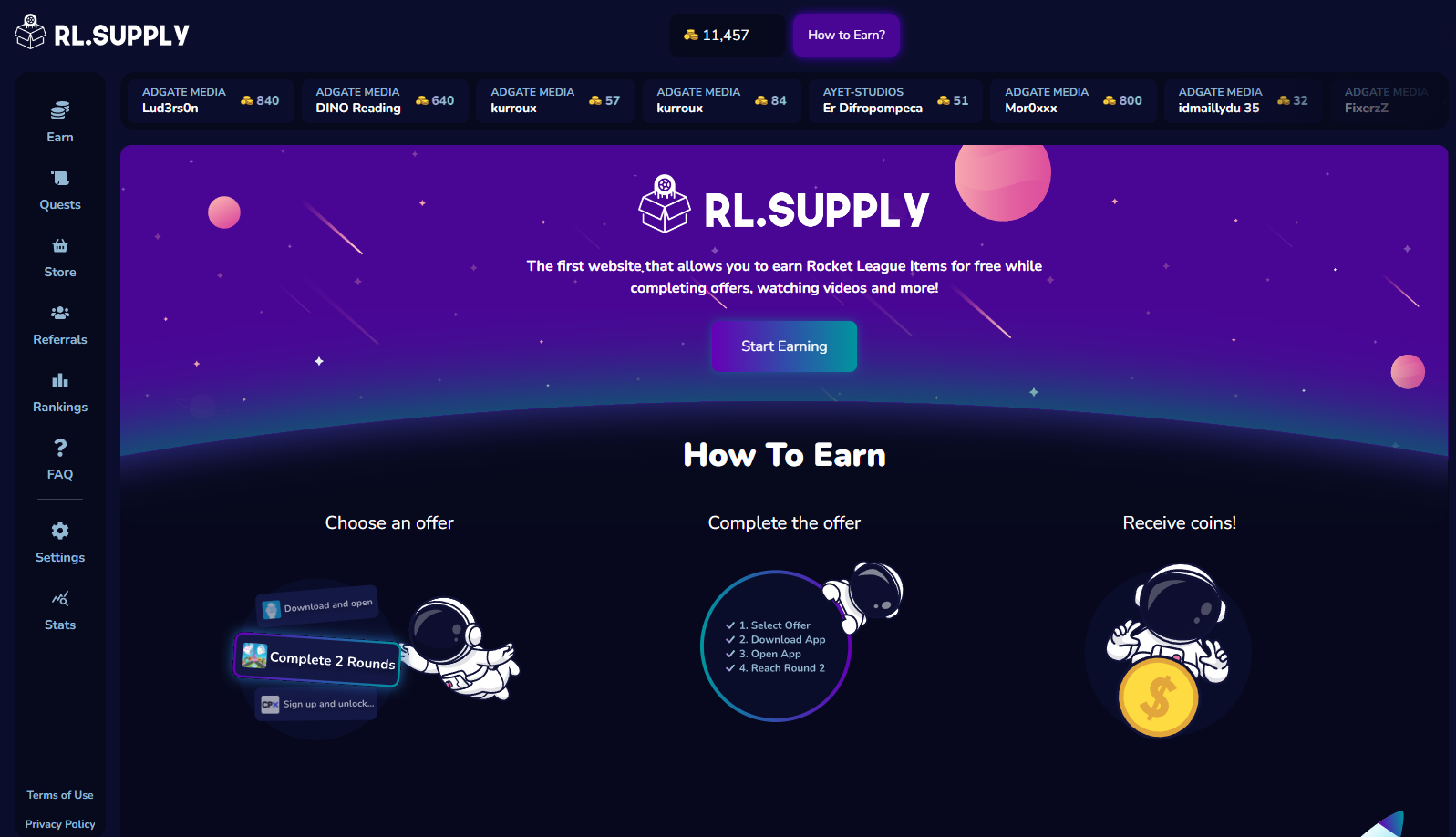 Home page of rl.supply