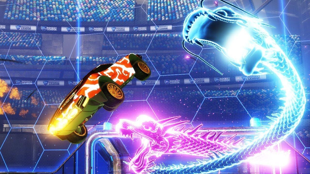 Dueling Dragons Goal Explosion Item in Rocket League